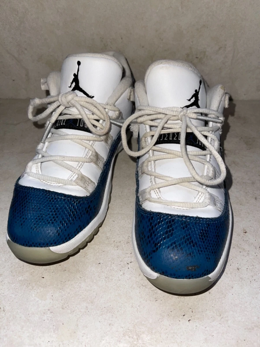 Jordan 11 sales snakeskin blue toddler