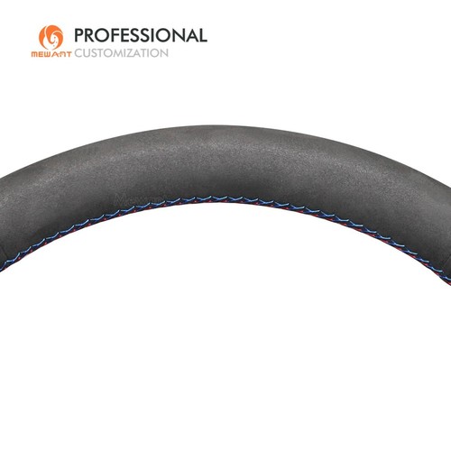 MEWANT Custom Suede Steering Wheel Cover for BMW 7 Series (E65/E66) 2004-2008 - Foto 6 di 10