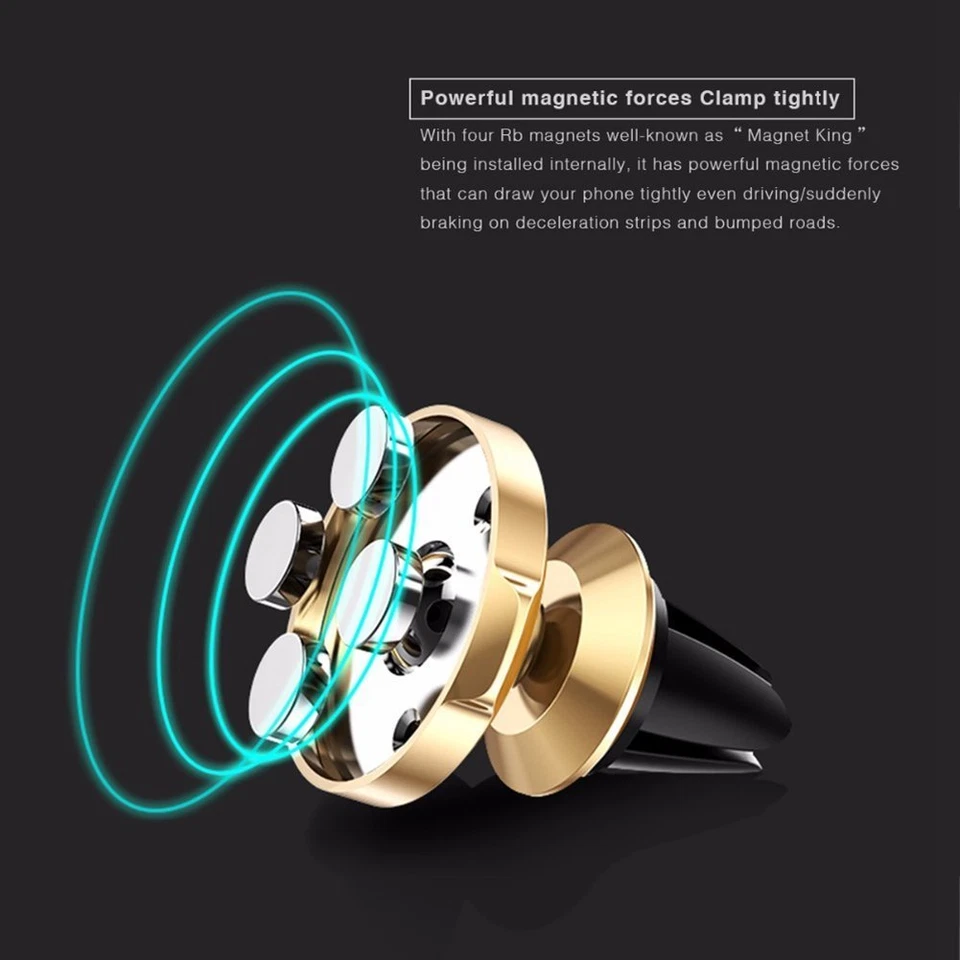 Set of 2 Packs Car Phone 360 Rotation Magnetic Mount Holder - Image 3 of 4