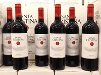 6X Villa Antinori Santa Cristina Rosso Toscana IGT Rotwein 13,5% Vol - 0,75L