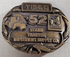 TISCO Tractor Implement Supply Co. 52 Years Belt Buckle Limited Edition 1987