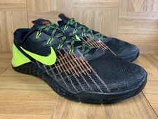 RARE   Nike Air METCON 3 Black Crimson Volt Trainers Sz 12 Men's Shoe 852928-012