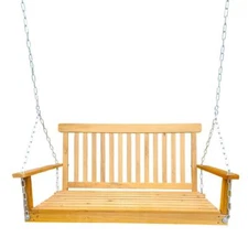 Patio Porch Hanging Swing Chair Garden Yard Bench Seat Outdoor Furniture Teak