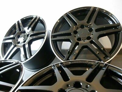 4 Original AMG Rims Black 18 Inch Mercedes W212 S212 4MATIC W207