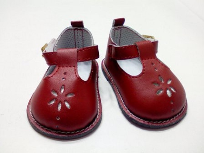 Doll Clothes 18" Shoes Red Mary Jane Fits 18 Inch Girl Dolls