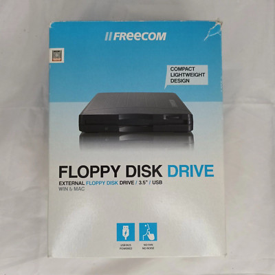 FREECOM Diskettenlaufwerk (extern, 3,5'', USB, kompatibel mit Windows + Mac)