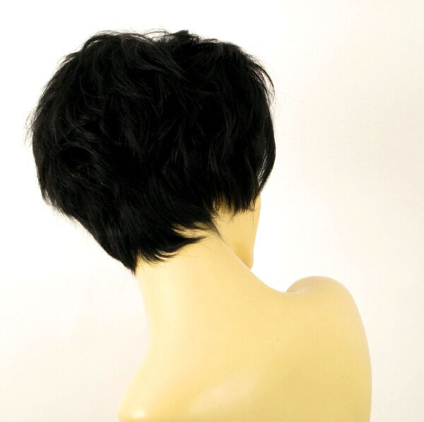 wig for women 100% natural hair black ref NAOMIE 1B PERUK Specjalna cena uzupełnienia zapasów
