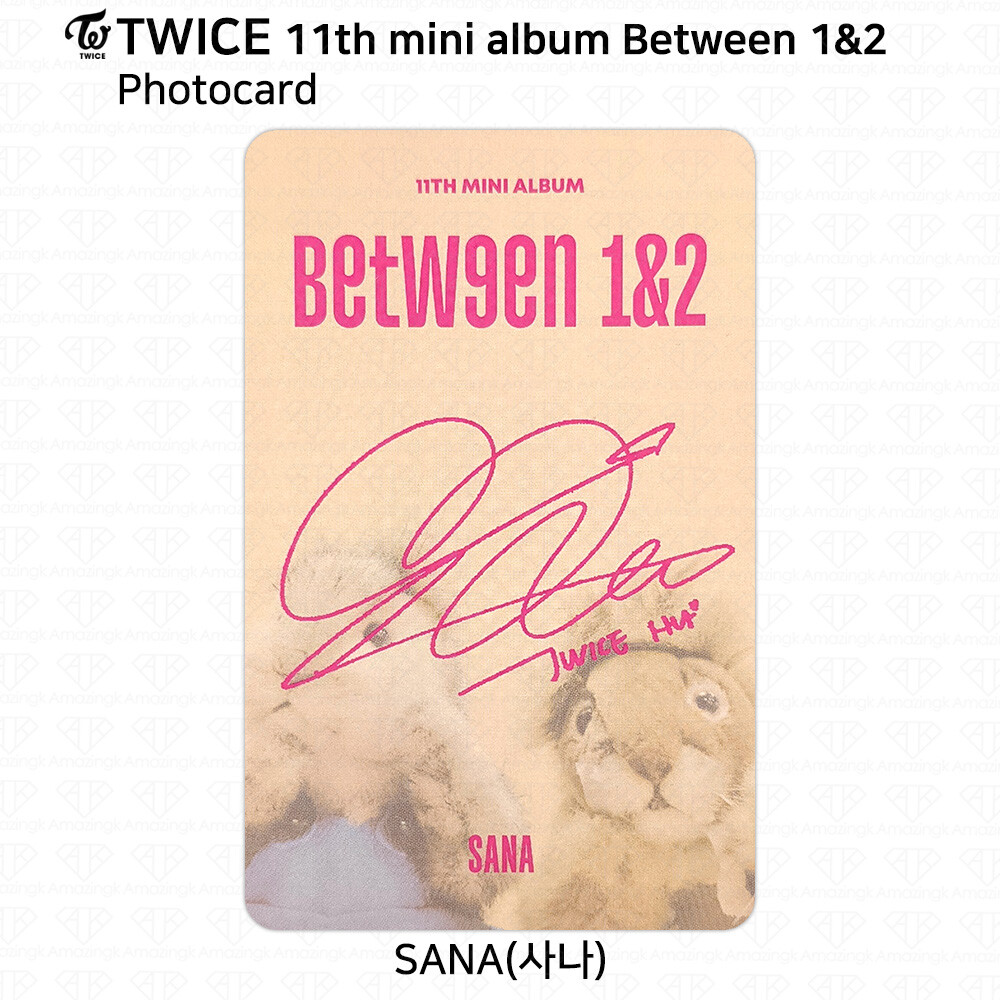 TWICE 11th Mini Album Between 1&2 Sana Photocard Postcard