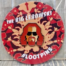 The Big Lebowski Dude Head Pin 2018 Loot Crate Exclusive Enamel Movie LootPins