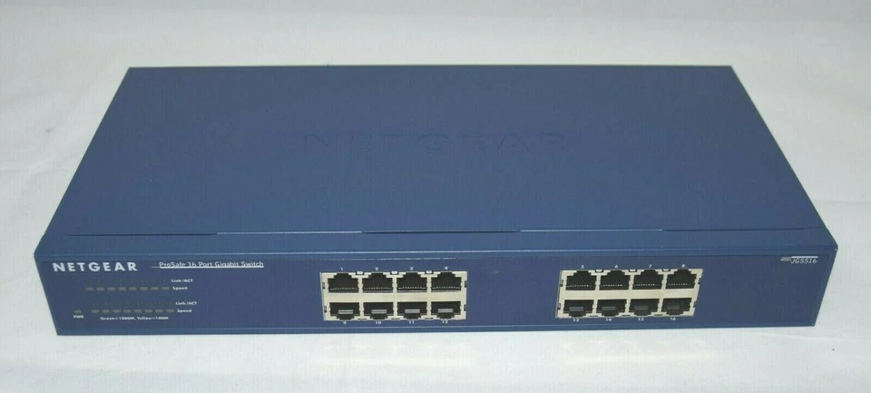 NETGEAR Prosafe 16-Port Gigabit Switch  JGS516-200EUS v2 10/100/1000 Mbps  - Bild 3 von 4