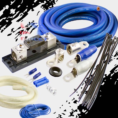 0 GAUGE AWG 100% OFC COPPER POWER AMP KIT AMPLIFIER WIRING INSTALL 4000 WATTS US