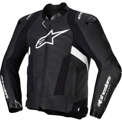 Men's Motorcycle Leather Jacket 54 - Alpinestars Missile V3
