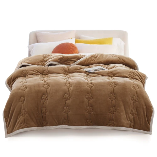Flannel Blanket Winter Warm Reversible Twin Queen Size Plush Sofa Bed Blankets - Picture 18 of 55