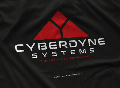 Large Royal Blue Cyberdyne Systems Skynet Division T-Shirt – Adult Terminator Fan Tee, Machine Wash - View #5