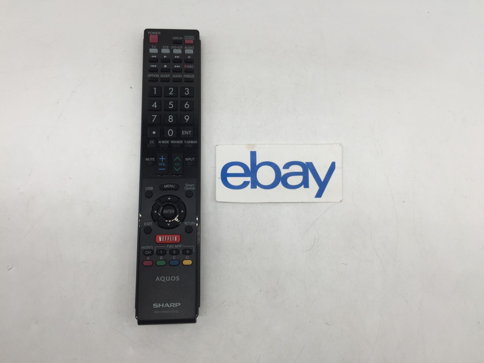 Sharp Aquos 600154000-579-G OEM TV Television Remote FREE S/H