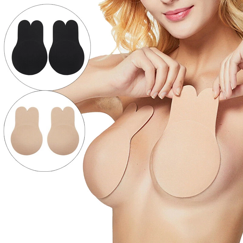 1Pair Women Invisible Push Up Breast Boob Lift Tape Silicone Bra Nipple  Covers