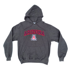 Champion Arizona Wildcats Adult Hoodie Gray Hooded Pullover Sweatshirt Sz Medium