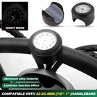 1x Motorcycle Clock 7/8 '' Handlebar Clock Clock Clock for Motorcycle Aluminum Alloy DA