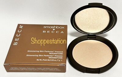 SMASHBOX BECCA Shimmering Skin Perfector Pressed Shade MOONSTONE Full Size 7g