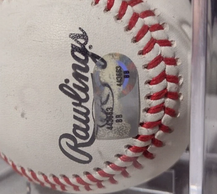 Pittsburgh Pirates PAUL MAHOLM Signed Pirates Baseball w/ Case - Image 3 of 3