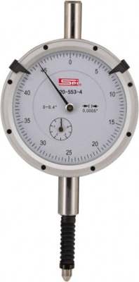 SPI 0.4'' Range, 0-100 Reading, 0.001'' Grad Dial Drop Indicator 2.2'' Dial, 0.1...
