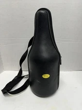 Caddy O Picnic Wine Tote With Genuine Leather Covering And Stamps/Handle