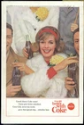 Coca Cola Advertisement - Vintage Oct 1963 Coke Soda Pop Football Game Print Ad