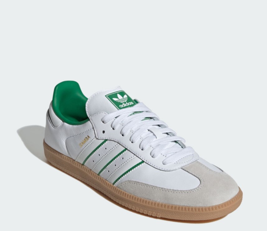 Adidas Samba OG men's Shoes Crystal White Green JI2044 image 7