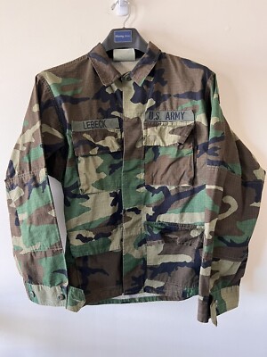 US Military Coat Jacket Woodland Camo SETAF Shoulder Patch