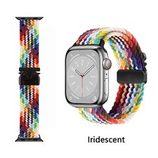 Fashion Metal Parachute Buckle Nylon Loop Braided Strap fits iWatch S10 42mm USA