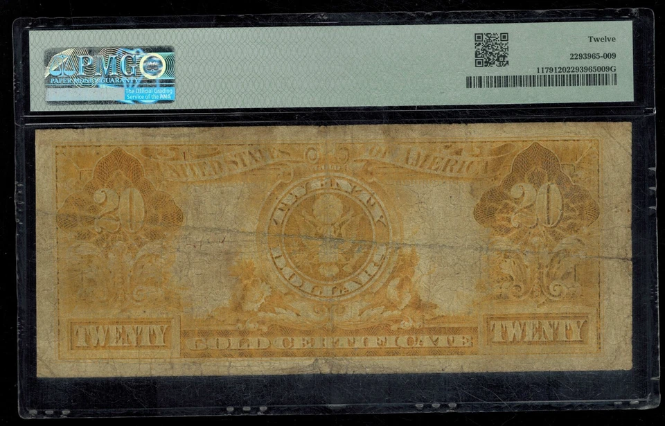 FR 1179 1905 $20 Gold Certificate PMG 12  - Image 2 of 2