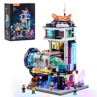 Lumibricks L9098 Floating Train Station – 2760 Teile Cyberpunk Schwebebahn-Bahn