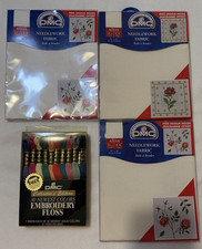 DMC Needlework Fabric x3 plus Collectors's Edition Embroidery Floss 30 count