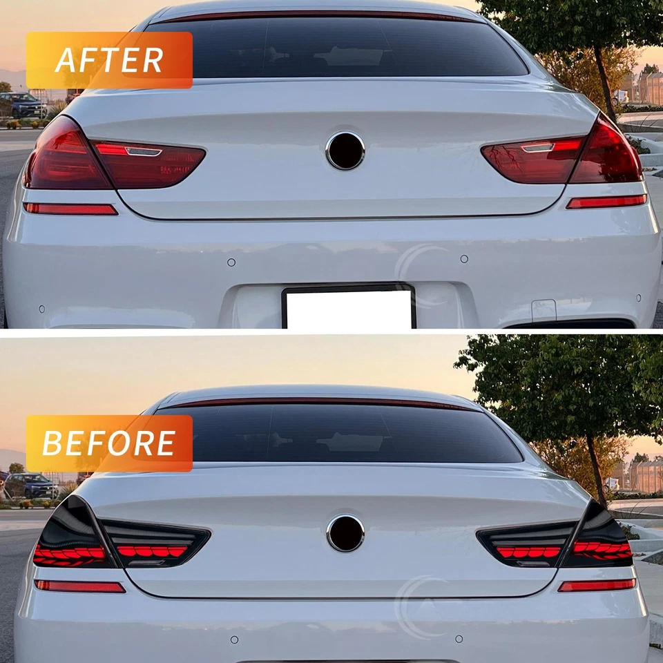 For 2010-2017 BMW 6 Series F06/F12/F13/640i/650 Smoked Sequential LED Tail Light - Image 3 of 4