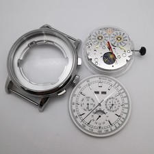 42mm Watch Case Set Stainless Steel Automatic Movement Dial Hands ST1655