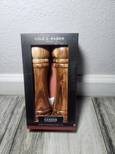 Cole & Mason Camden Salt and Pepper Grinder Set: Traditional Wood Shakers,