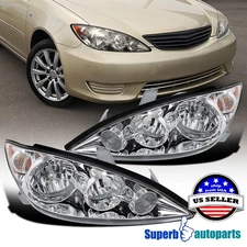 Fits 2005-2006 Toyota Camry Replacement Headlights Assembly Pair 05-06