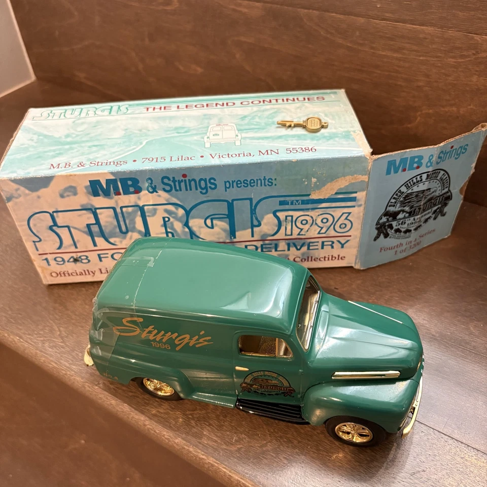Vintage 1996 Sturgis 1948 Ford Panel Delivery Die Cast Bank Box Limited Edition - Image 2 of 4