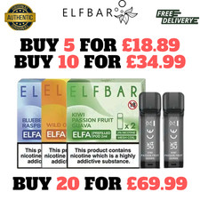 ELF BAR ELFA PreFilled Replaceable Pods 2ml | 20mg Nicotine Salt | Made in UK