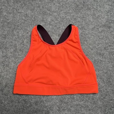 Athleta Womens Sports Bra Orange Purple Plum Size S
