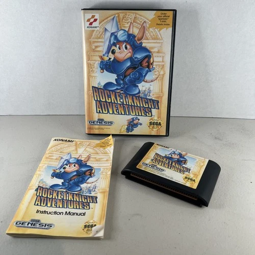 Sega Genesis (CIB) - Vintage Rocket Knight Adventures- Game, Case, And Manual