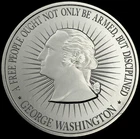 Intaglio Mint 2 Oz .999 Silver George Washington & Bill Of Rights Round!