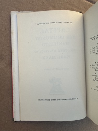 Capital And Other Writings - Karl Marx - Foto 5 di 8