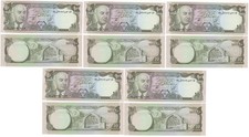 Afghanistan - 5 pcs х 10 Afghanis 1973 UNC Pick 47a - SH1352 Lemberg-Zp