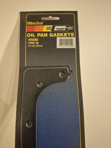 Junta de cárter de aceite Ford Mr. Gasket 5890 1962-2001 bloque pequeño (paquete de 2) - Imagen 2 de 5