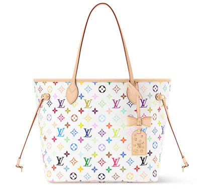 NEW Louis Vuitton x Takashi Murakami Neverfull MM Tote Bag Canvas