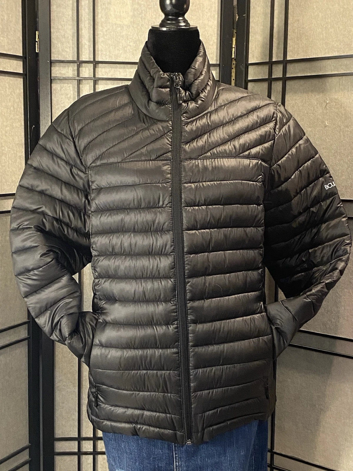 Unisex Boulder Gear Black Puffer Jacket Coat Size Small Lightweight But Warm