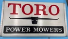 Vintage TORO Power Mowers Lighted Sign-1960's