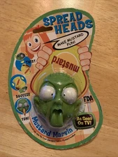 NEW Spread Heads Mustard Marvin Condiment Squeeze Bottle Nozzle Top Gross Funny