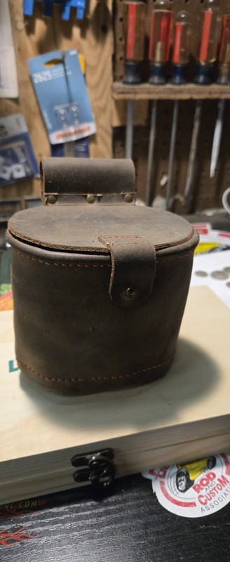 Handmade Leather Finds Pouch For Metal Detecting